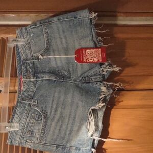 LUCKY LEGEND LOW RISE Women's Blue Denim Shorts